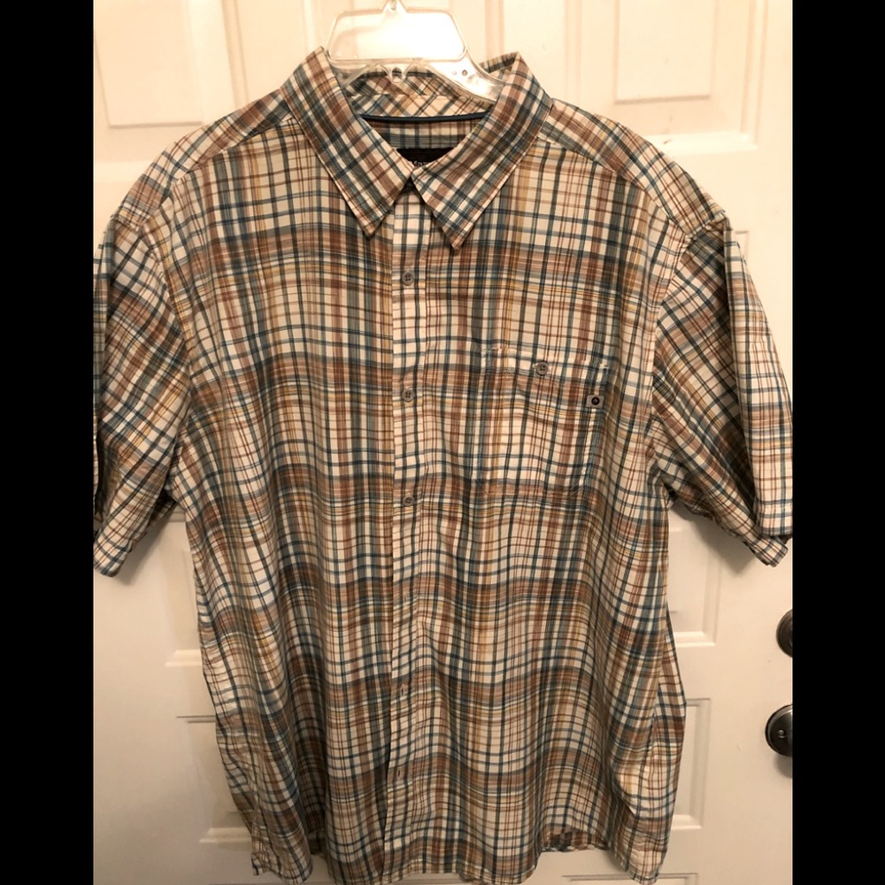 Marmot Plaid Button Down Hiking Shirt